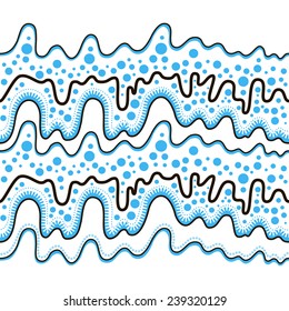 Beautiful background. Vector illustration of water. An abstract pattern in the form of waves.