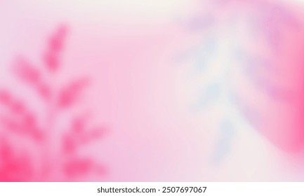 Joli arrière-plan avec dégradé vibrant et ombres florales colorées. bannière d'Abstrait avec effet de recouvrement