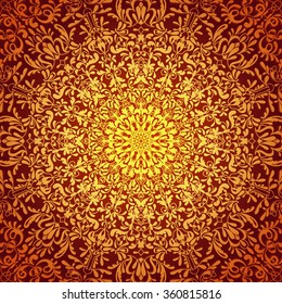 Beautiful background for wedding card or invitation with abstract floral pattern and lace