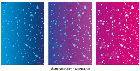 beautiful backgrounds with a rolling color from blue to pink and with beautiful rounders that go from one color to another