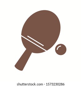 Beautiful Badminton Glyph Vector Icon