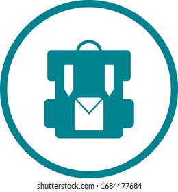 Beautiful Bag Glyph Vector Icon