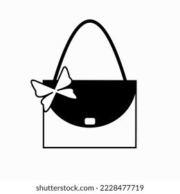 Beautiful bag, bag icon, fashion bag illustration 