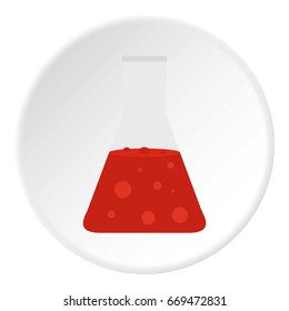 Beautiful bag icon in flat circle isolated on white vector illustration for web