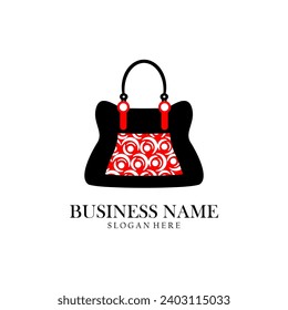 Beautiful bag logo, suitable for mascot, icon, brand, perfect template, etc.