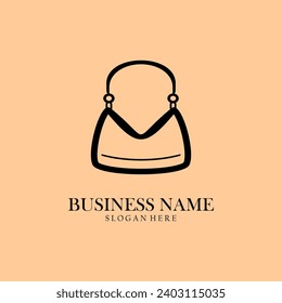 Beautiful bag logo, suitable for mascot, icon, brand, perfect template, etc.