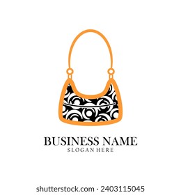 Beautiful bag logo, suitable for mascot, icon, brand, perfect template, etc.