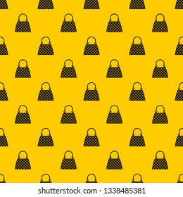 Beautiful bag pattern seamless vector repeat geometric yellow for any design