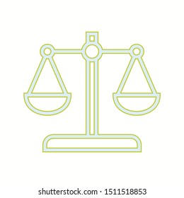 Beautiful Balance vector line icon