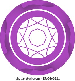 Beautiful Ball Glyph Vector Icon