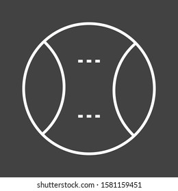 Beautiful Ball Line Vector Icon