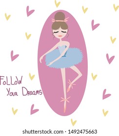 the beautiful ballerina is dancing