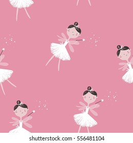 beautiful ballerina vector print