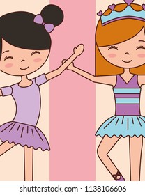 beautiful ballerinas ballet cartoon character