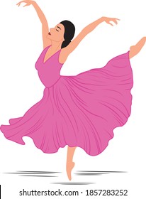 Beautiful Ballet dance girl vector
