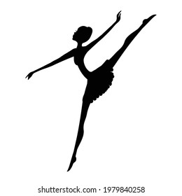 beautiful ballet dancer, ballerina. vector artwork