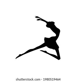 beautiful ballet dancer, ballerina. vector artwork
