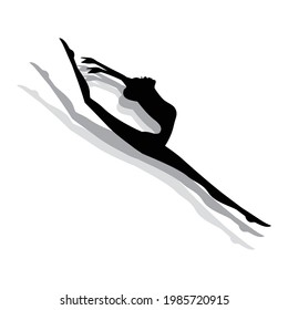 beautiful ballet dancer, ballerina. vector artwork