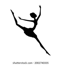 beautiful ballet dancer, ballerina. vector artwork