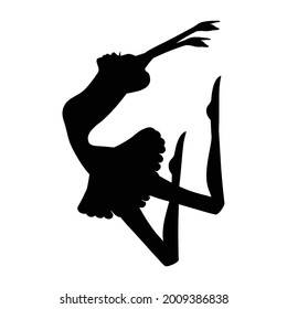 beautiful ballet dancer, ballerina. vector artwork