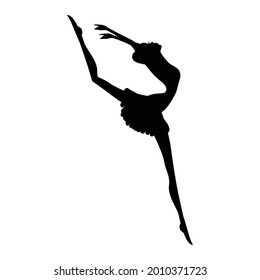 beautiful ballet dancer, ballerina. vector artwork