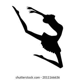 beautiful ballet dancer, ballerina. vector artwork