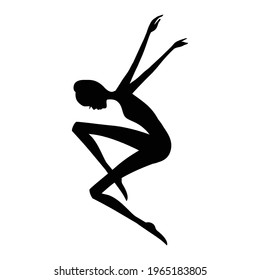 beautiful ballet dancer, ballerina. veector