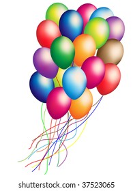 Beautiful balloon. Vector illustration.