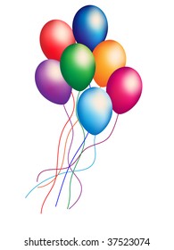 Beautiful balloon. Vector illustration.