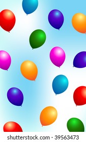 Beautiful balloon. Vector illustration.