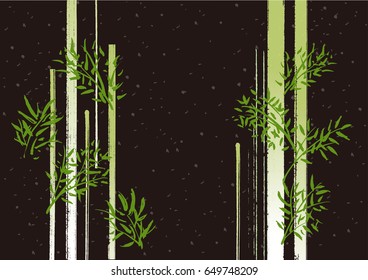 Beautiful bamboo illustration