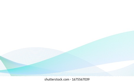Beautiful banner with many multicolor wavy