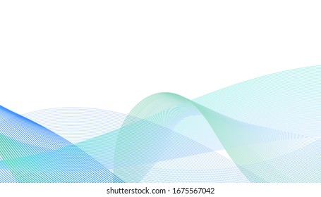 Beautiful banner with many multicolor wavy