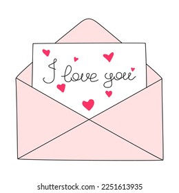  Beautiful banner with valentine i love letter for decorative design.