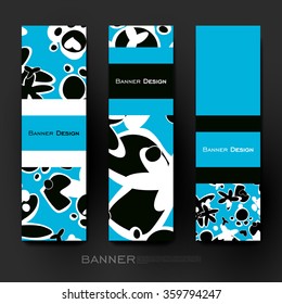 Beautiful banner vector template with abstract background. Creative modern design