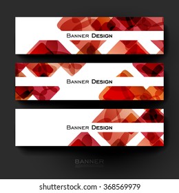 Beautiful banner vector template with abstract background. Creative modern design