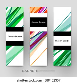 Beautiful banner vector template with abstract background. Creative modern design