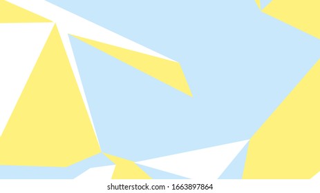 Beautiful banner for wallpaper design. Abstract geometric blue graphic design triangle pattern. Vector wallpaper. Polygonal technology background. Low poly texture. Modern origami pattern.