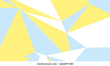 Beautiful banner for wallpaper design. Abstract geometric blue graphic design triangle pattern. Vector wallpaper. 