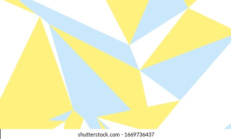 Beautiful banner for wallpaper design. Abstract geometric blue graphic design triangle pattern. Vector wallpaper. Polygonal technology background. Low poly texture. Modern origami pattern.