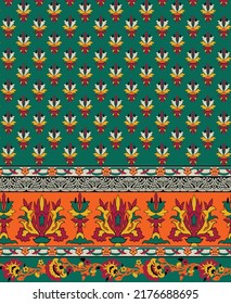 A beautiful Baroque Ornament Ethnic style border design handmade artwork pattern with watercolor, trending, texture, vintage hand drawing