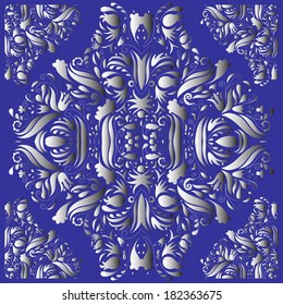 Beautiful baroque pattern with an intricate central piece