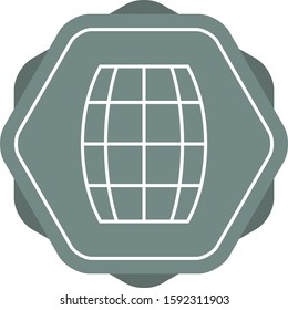 Beautiful Barrel Line Vector Icon