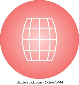 Beautiful Barrel Line Vector Icon