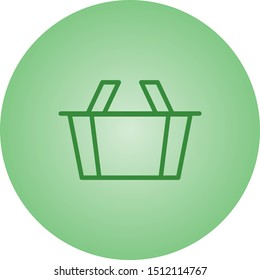 Beautiful Basket vector line icon