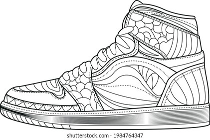 165 Jordan Shoes Stock Vectors, Images & Vector Art | Shutterstock