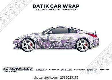 beautiful batik car wrap design 103