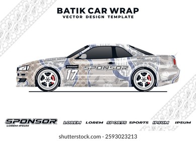 beautiful batik car wrap design 121