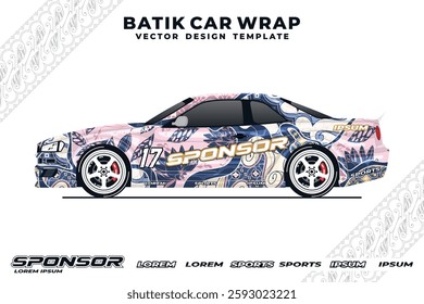 beautiful batik car wrap design 112