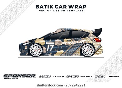 beautiful batik car wrap texture decal 95